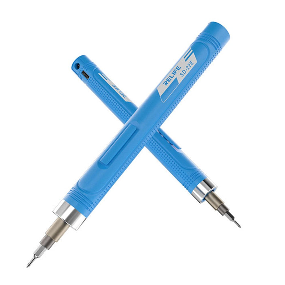 RELIFE SD-22E Precision Electric Screwdriver Rechargeable Repair Power Hand Tool with 10Pcs Bits for Repair Phones