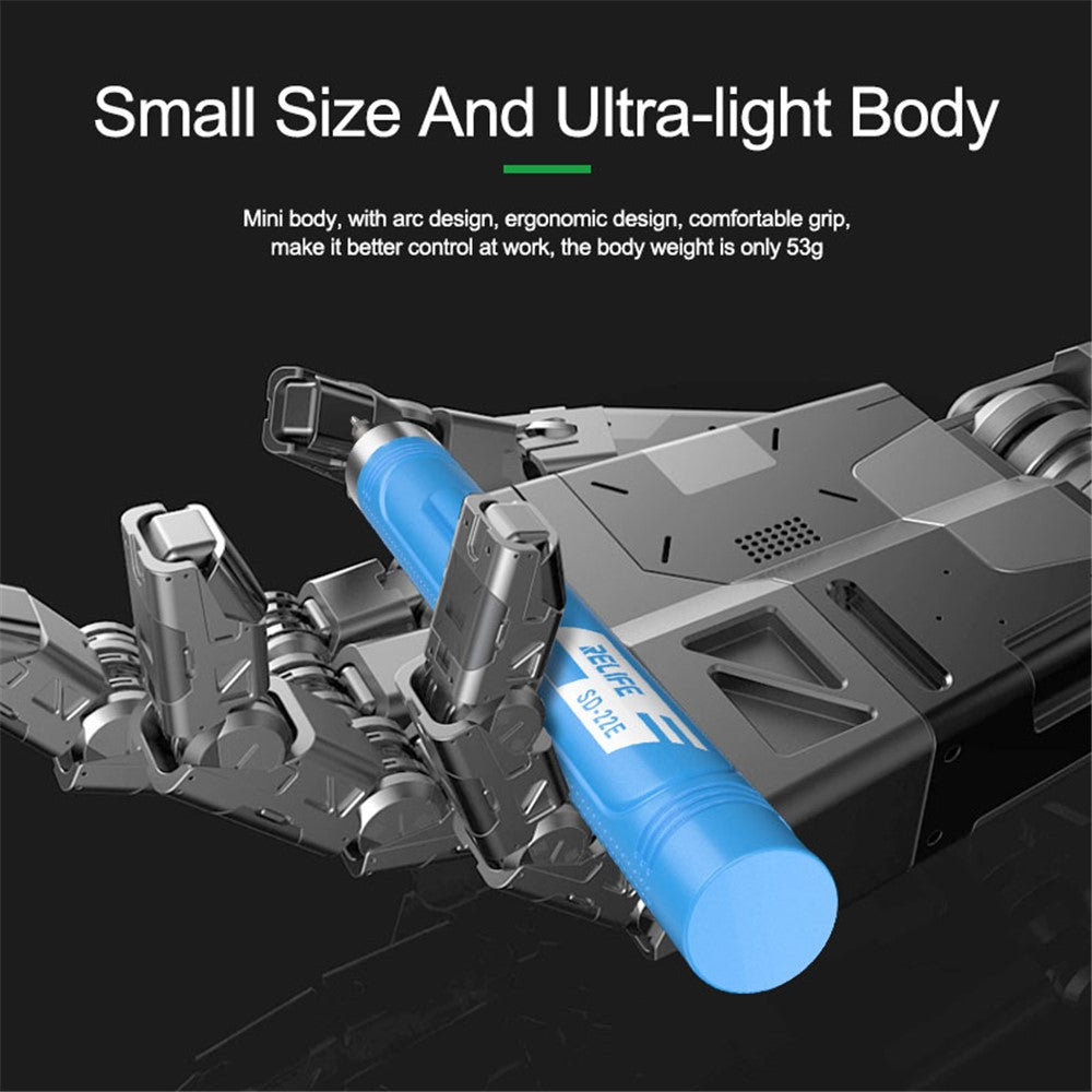 RELIFE SD-22E Precision Electric Screwdriver Rechargeable Repair Power Hand Tool with 10Pcs Bits for Repair Phones