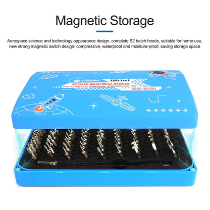 SUNSHINE SS-5121 66-in-1 Precision Screwdriver Set 64 Bits Magnetic Driver Kit Professional Electronics Repair Tool