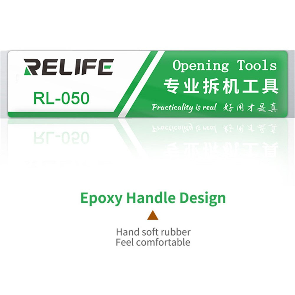 RELIFE RL-050 Metal Opening Pry Tool Bar Opener Spudger Scraper Knife for Smart Phone Screen