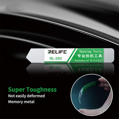 RELIFE RL-050 Metal Opening Pry Tool Bar Opener Spudger Scraper Knife for Smart Phone Screen