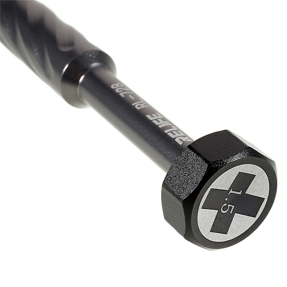 RELIFE RL-728 S2 Steel Screwdriver Mobile Phone Repair Tool Anti-slip Handheld Screwdriver Strong Magnetic Adsorption