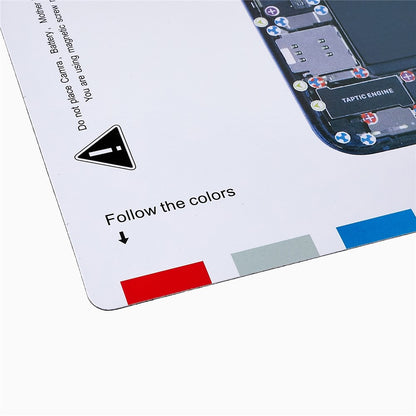 KAIGEXIN Magnetic Screw Mat for iPhone 12 6.1 inch Working Pad Cell Phone Repair Auxiliary Tool