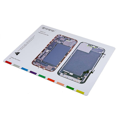 KAIGEXIN Magnetic Screw Mat for iPhone 13 6.1 inch Mini Chart Work Pad Screws Holds Repair Tool