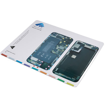 KAIGEXIN for iPhone 11 Pro Max Screw Diagram Keeper Chart Mat Magnetic Guide Pad Phone Repair Tools