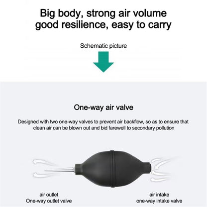 Portable Keyboard Air Blower Air Pump Dust Blower for Phone Computer, Large Size