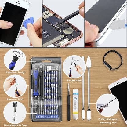 80-in-1 Precision Screwdriver Set 58-Bits Screw Driver Repair Tool Kit for Cell Phones, Cameras, Drones