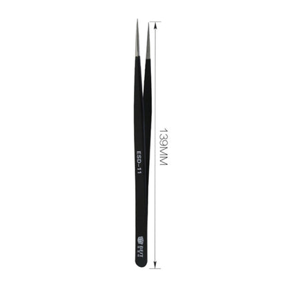 BEST 9Pcs Precision Tweezers Set Anti-Slip Metal Tweezers Kit Multi-Standard Tweezers for Lab, Electronics, Jewelry
