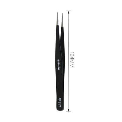 BEST 9Pcs Precision Tweezers Set Anti-Slip Metal Tweezers Kit Multi-Standard Tweezers for Lab, Electronics, Jewelry