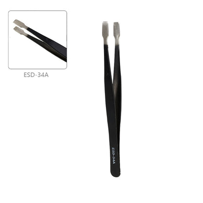 BEST 9Pcs Precision Tweezers Set Anti-Slip Metal Tweezers Kit Multi-Standard Tweezers for Lab, Electronics, Jewelry