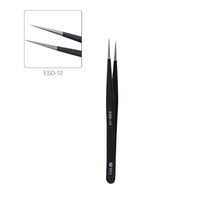 BEST 9Pcs Precision Tweezers Set Anti-Slip Metal Tweezers Kit Multi-Standard Tweezers for Lab, Electronics, Jewelry