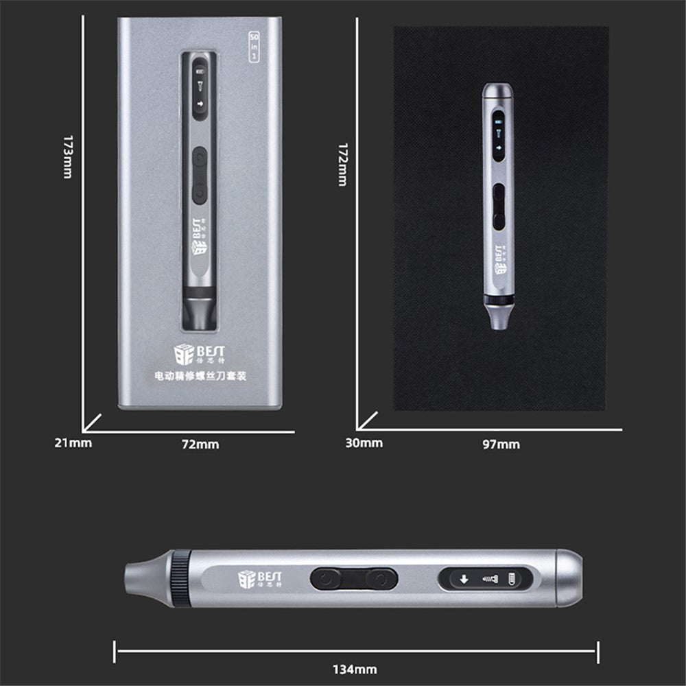 BEST BST-9933A Electric Precision Screwdriver Set with 48 Bits, Screwdriver Repair Tools Kit