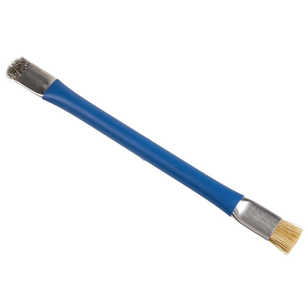 BEST Double-Head Brush Steel Wire Bristle Glue Removal Cleaning Brush Phone Repair Tool