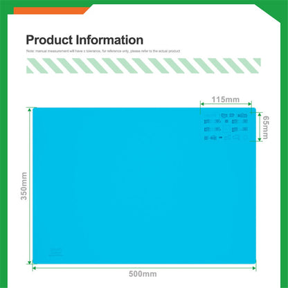 RELIFE RL-004FA Soldering Mat Silicone High Temperature Resistant Repair Insulation Pad