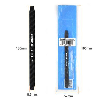 RELIFE RL-060B Carbon Fiber Non-magnetic Crowbar Tablet Phone Disassemble Pry Bar Repair Tool