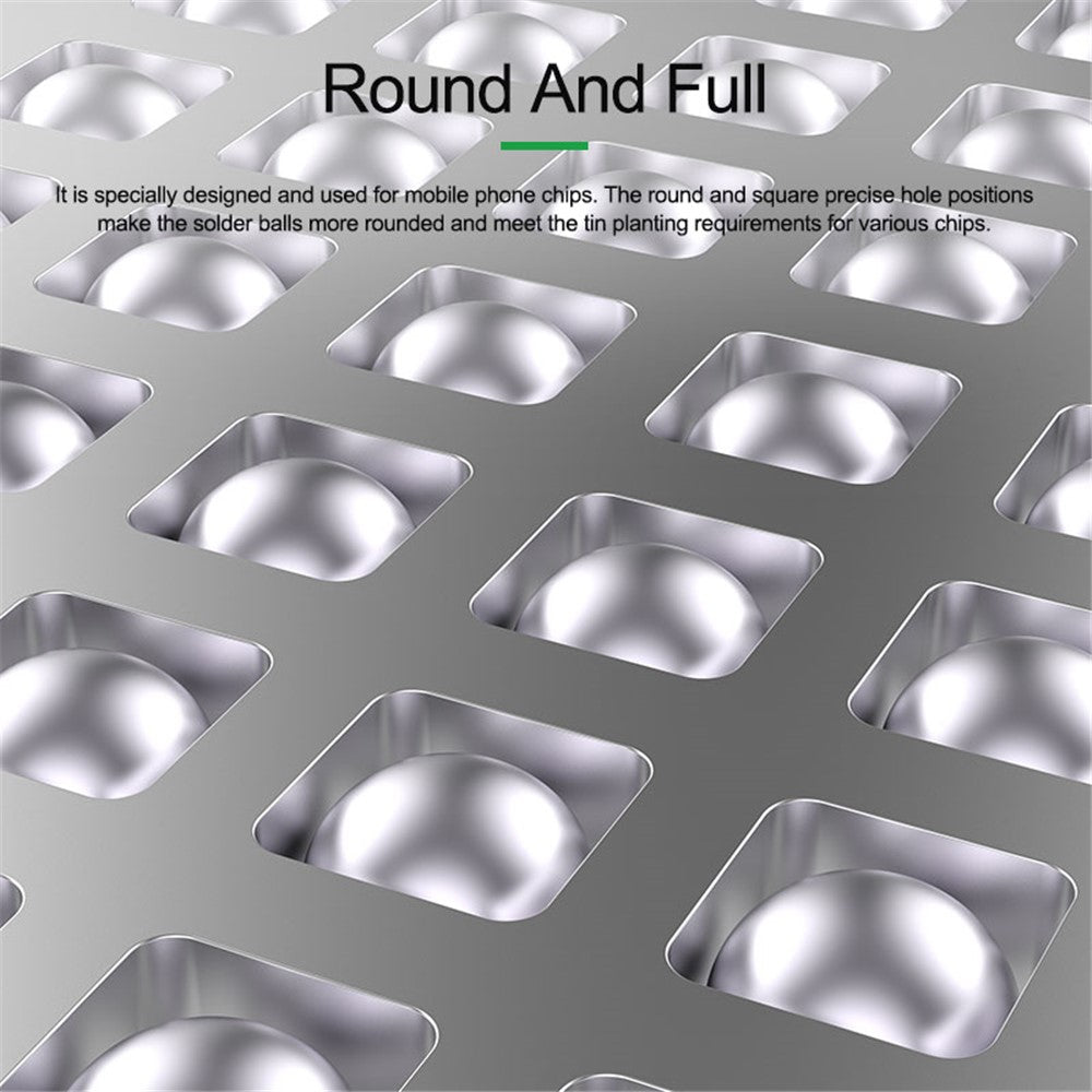RELIFE RL-044 9Pcs IP Series CPU Integrated Steel Mesh Set A8-A16 CPU Tin Planting Kit