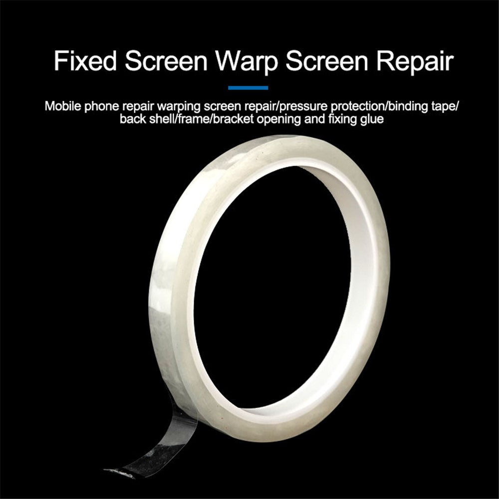 SUNSHINE 50m x 10mm Adhesive No Trace Clear Tape for Phone Tablet LCD Screen