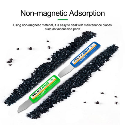RELIFE RL-089 Non-Magnetic Tin Scraper Set Multi-Angle Design Portable Handle Scraper for Motherboard / CPU / IC