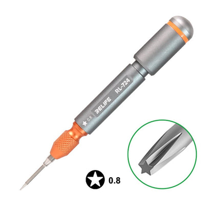RELIFE RL-724A 5Pcs Torque Screwdriver Set for Cell Phone, Tablets Handheld High Precision Screwdriver Repair Tools