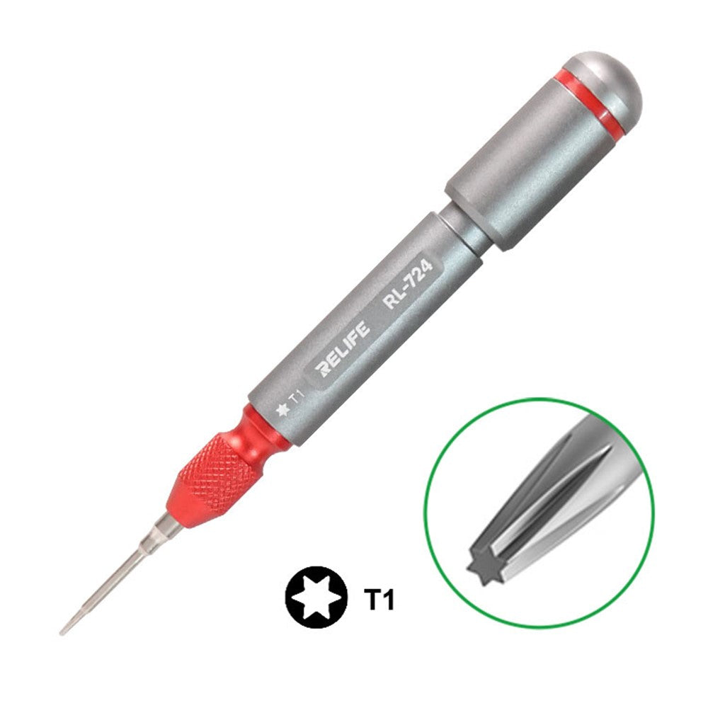 RELIFE RL-724A 5Pcs Torque Screwdriver Set for Cell Phone, Tablets Handheld High Precision Screwdriver Repair Tools