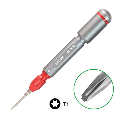 RELIFE RL-724A 5Pcs Torque Screwdriver Set for Cell Phone, Tablets Handheld High Precision Screwdriver Repair Tools