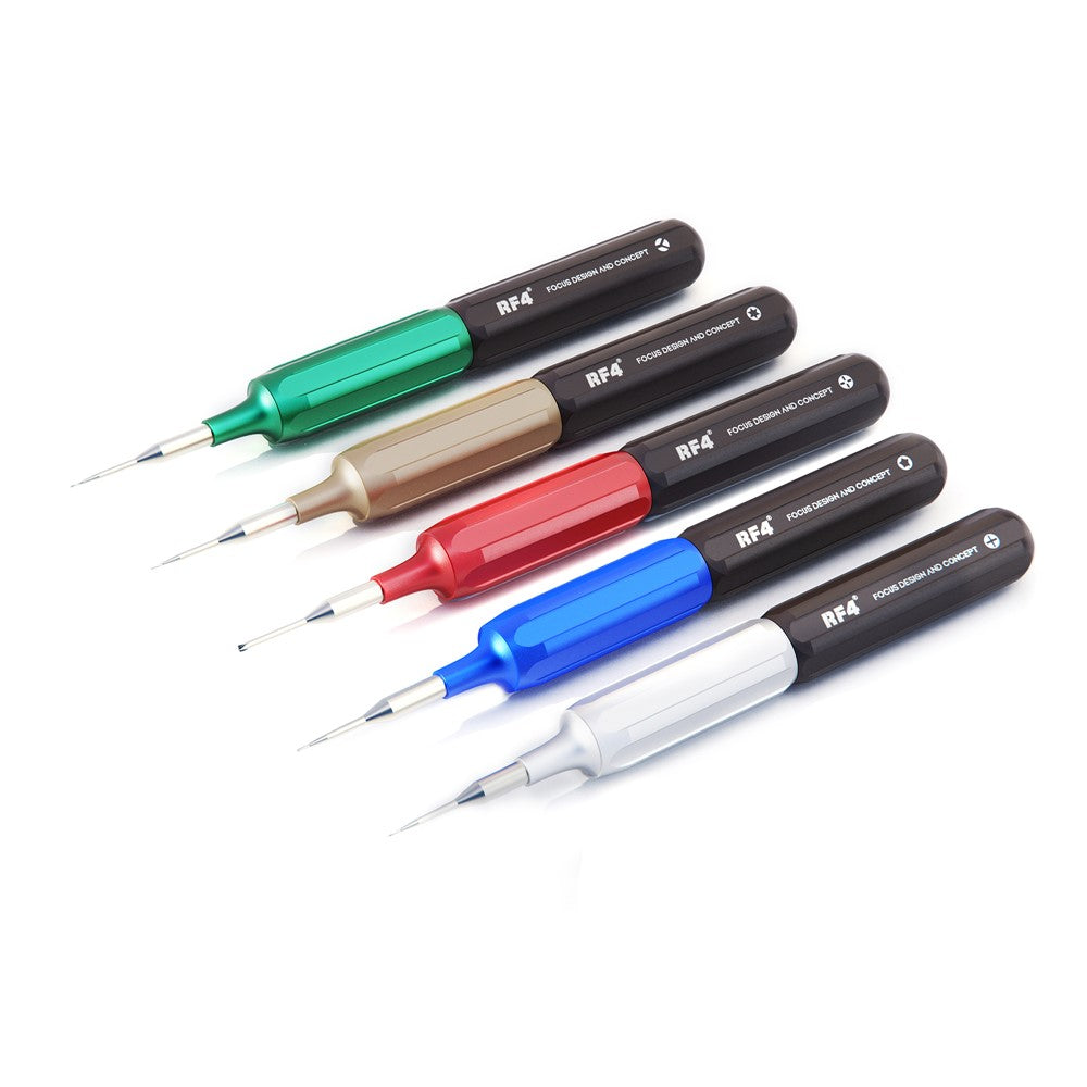 RF4 RF-SD10 5Pcs Double Bearing Rotary Screwdriver Set Handheld Precision Screwdriver Tool Kit for Cell Phones, Tablets