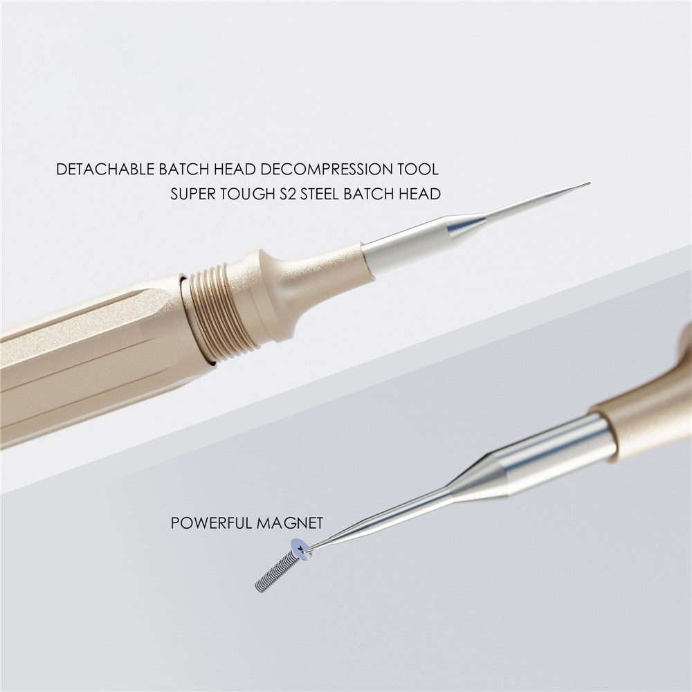 RF4 RF-SD10 5Pcs Double Bearing Rotary Screwdriver Set Handheld Precision Screwdriver Tool Kit for Cell Phones, Tablets