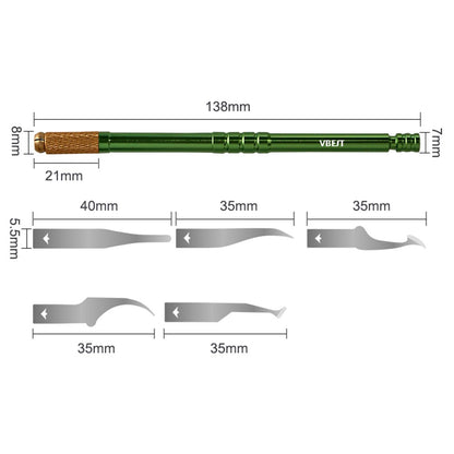 VBEST VBST-79A 5-in-1 CPU Pry Knife Kit Mobile Phone Motherboard IC Chip Glue Remove Repair Tool