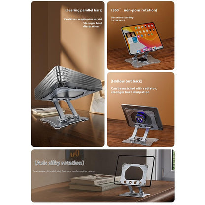 WEKOME WA-S105 Foldable Phone Tablet Holder Rotatable Adjustable Carbon Steel Stand For 4.7-13 Inch Devices