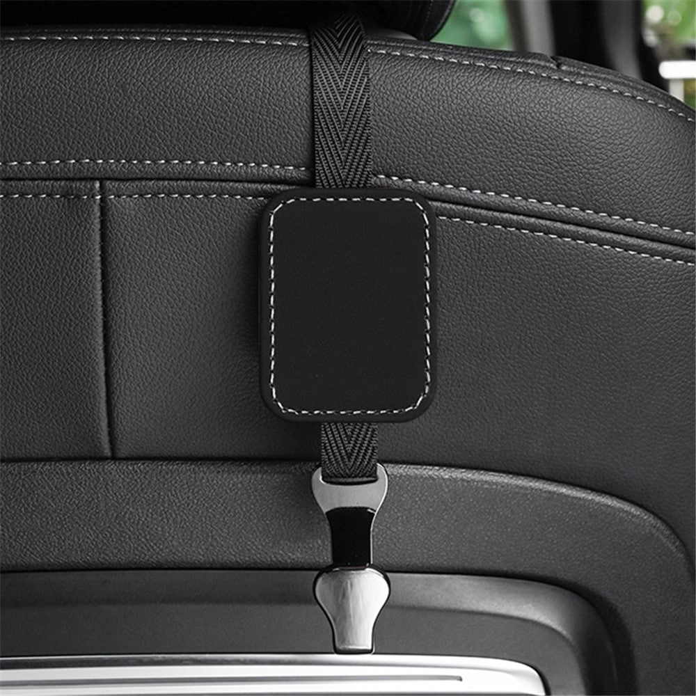Car Headrest Hook Seat Back Hanger Suede Multifunction Storage Hook Auto Interior Organizer