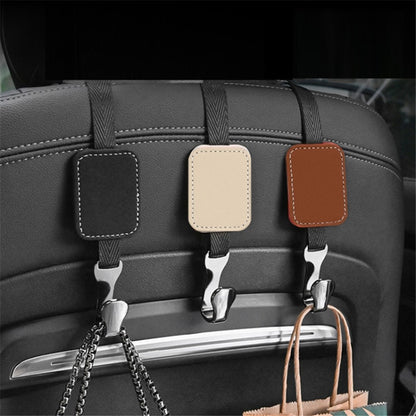 Car Headrest Hook Seat Back Hanger Suede Multifunction Storage Hook Auto Interior Organizer