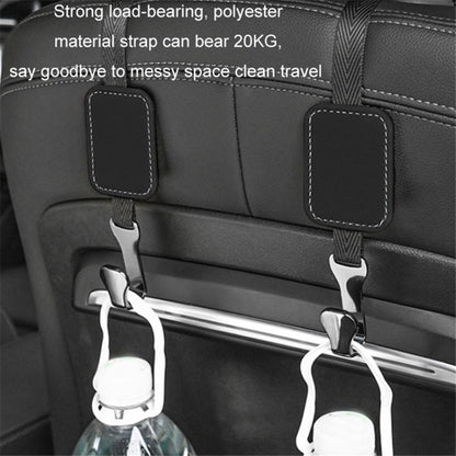 Car Headrest Hook Seat Back Hanger Suede Multifunction Storage Hook Auto Interior Organizer