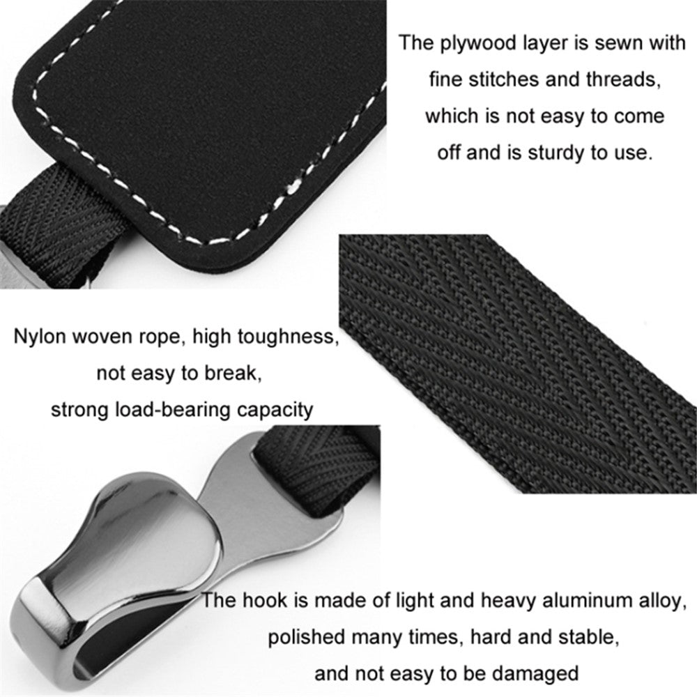 Car Headrest Hook Seat Back Hanger Suede Multifunction Storage Hook Auto Interior Organizer