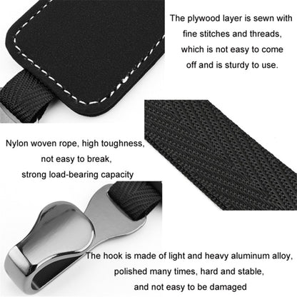 Car Headrest Hook Seat Back Hanger Suede Multifunction Storage Hook Auto Interior Organizer