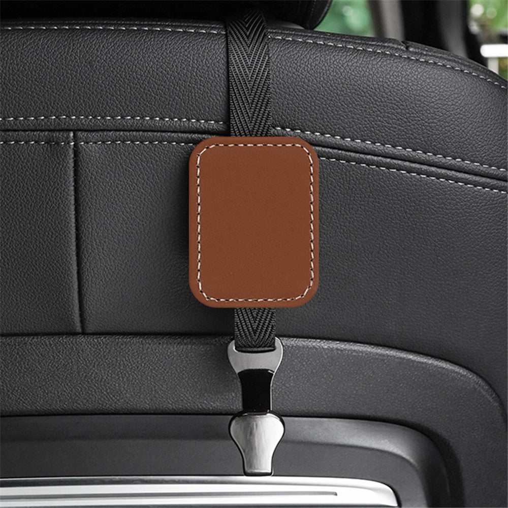 Car Headrest Hook Seat Back Hanger Suede Multifunction Storage Hook Auto Interior Organizer