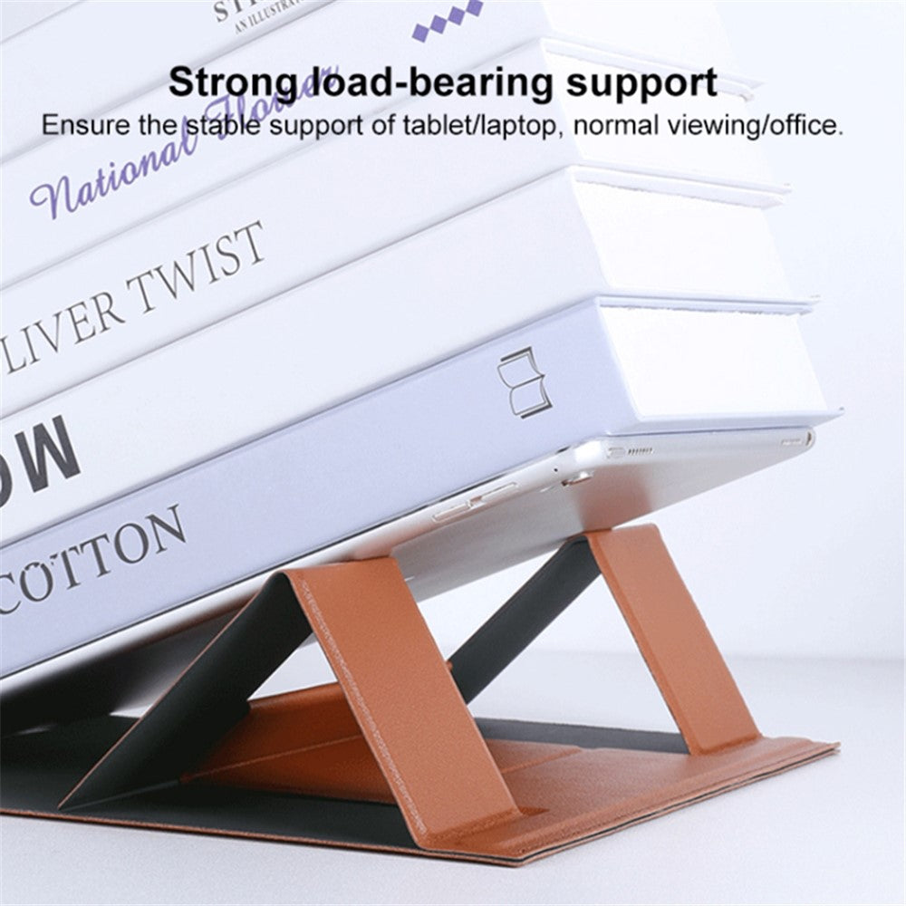 Portable Stand for 14-inch Laptop Magnetic PU Leather Notebook Foldable Holder Mount