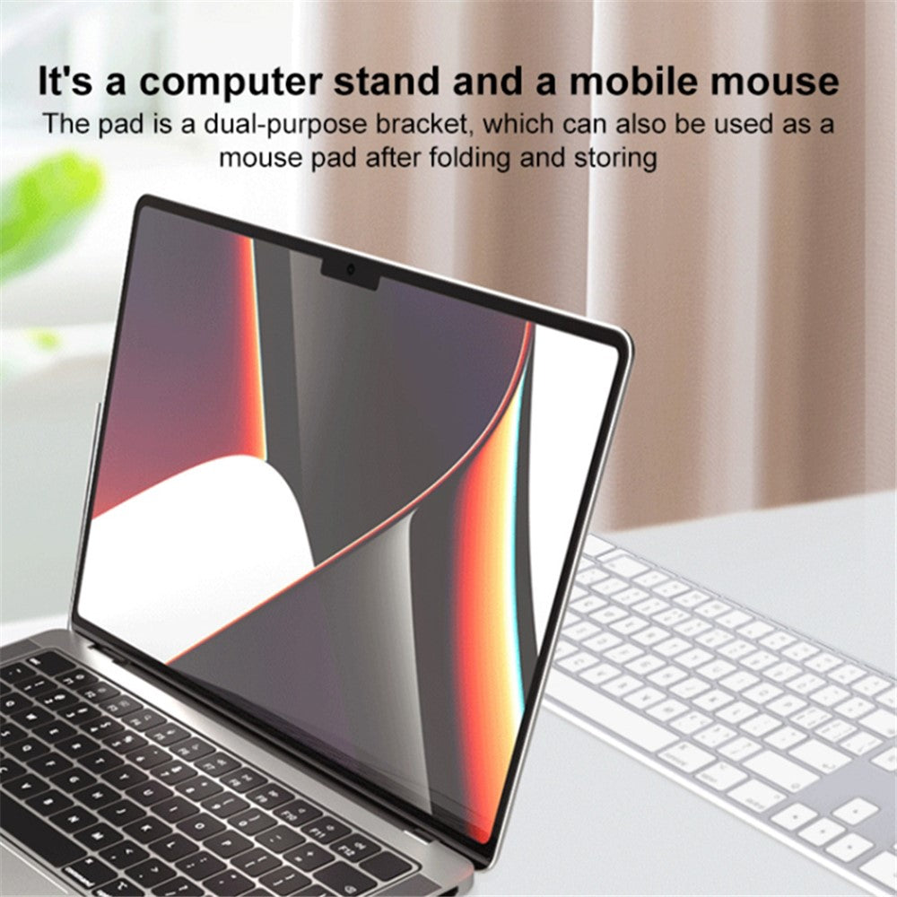 Portable Stand for 14-inch Laptop Magnetic PU Leather Notebook Foldable Holder Mount