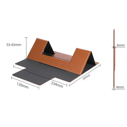 Portable Stand for 14-inch Laptop Magnetic PU Leather Notebook Foldable Holder Mount
