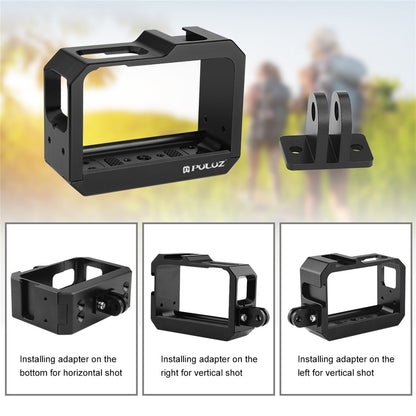 PULUZ PU511 For Insta360 ONE R Aluminum Alloy Frame Cold Shoe Mount Protective Cage