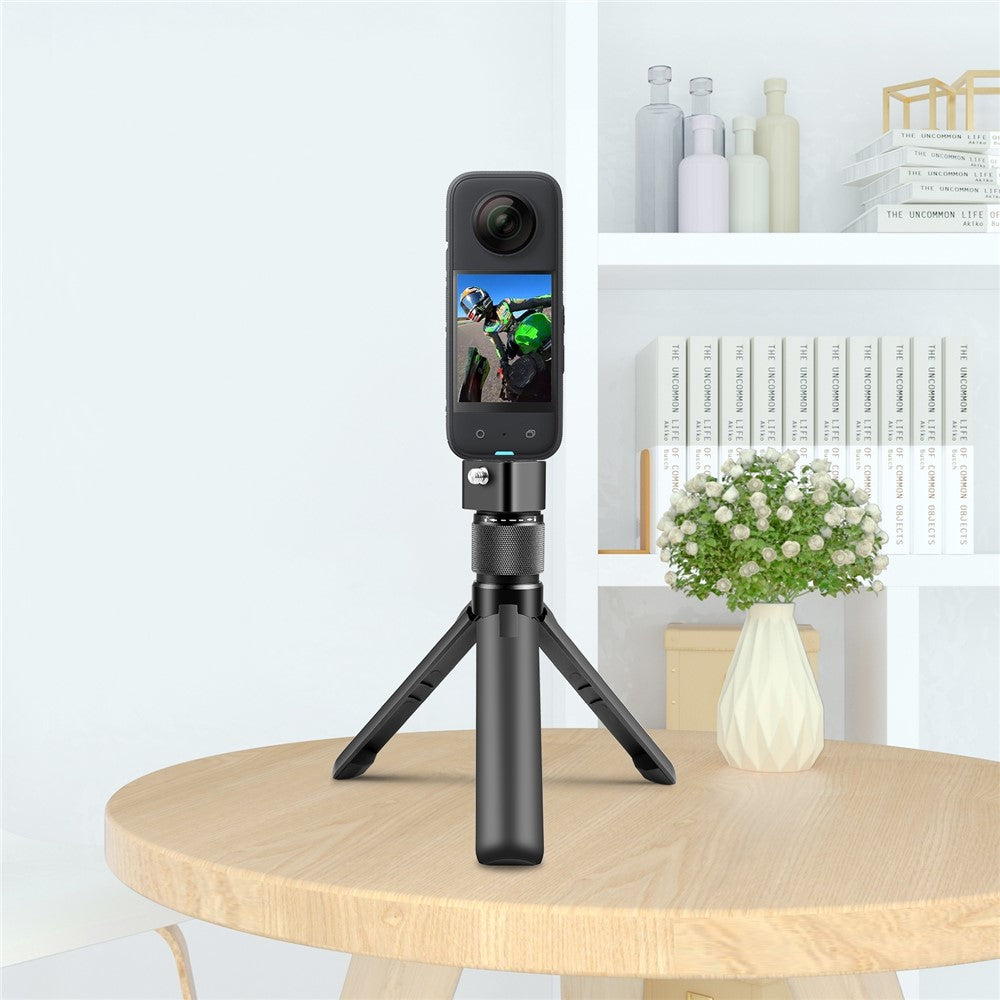 PULUZ PU886B For Insta360 X3 Bullet Time Handle Tripod Rotating Grip Desktop Stand Action Camera Selfie Stick