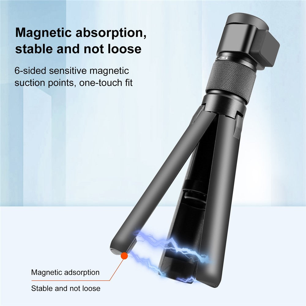 PULUZ PU886B For Insta360 X3 Bullet Time Handle Tripod Rotating Grip Desktop Stand Action Camera Selfie Stick