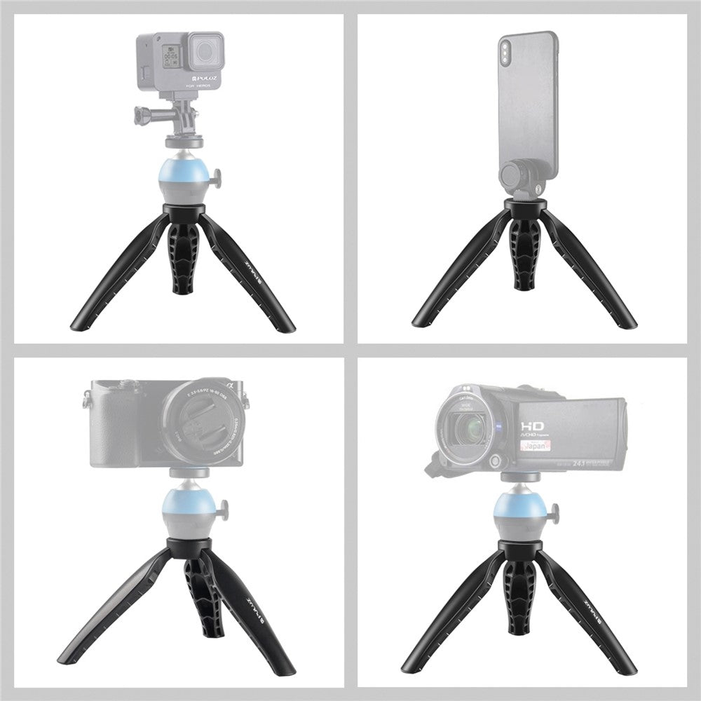 PULUZ PU3055 Desktop Mini Tripod 9cm Working Height Stand for DSLR Camera Smartphone
