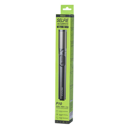 REMAX P10 Portable Selfie Stick with Bluetooth-compatible Remote Automatic Pop Up Tripod for 4.7-6.7 Inch Phones