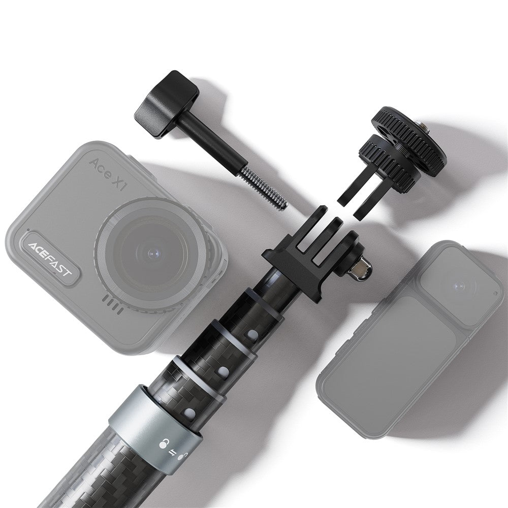 ACEFAST E38 1.2m Carbon Fiber Telescopic Selfie Stick 5 Level Adjustable Selfie Stick