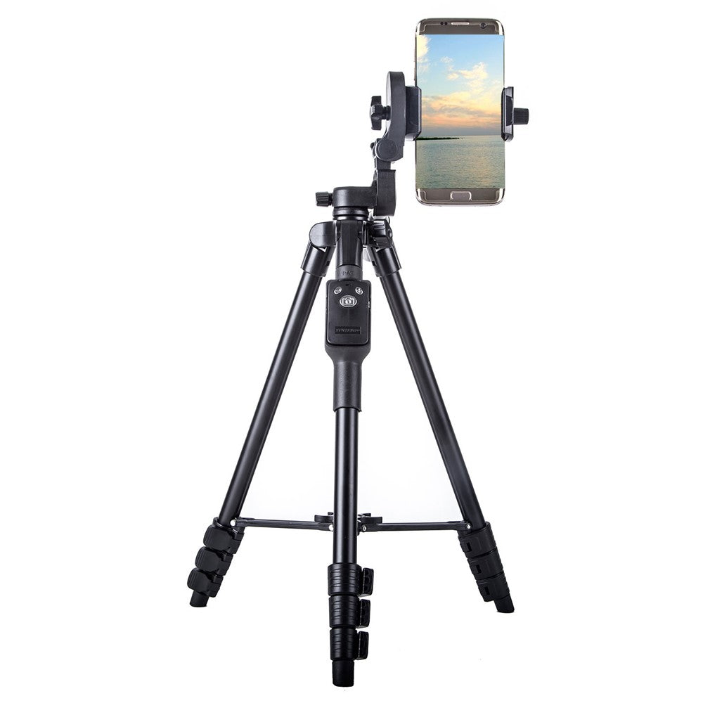 YUNTENG 5218 Portable Telescopic Tripod Photography Stand with Bluetooth-Compatible Remote Control for DSLR SLR Camera Phone