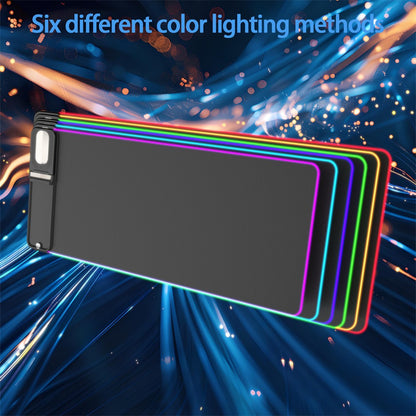 H18 Smartphone 15W Wireless Charging Keyboard Mouse Pad Foldable Multifunctional LED Illuminated Mousepad
