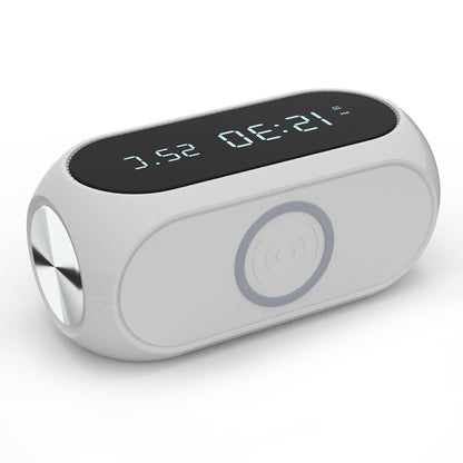 W288 ABS Temperature Date Display Digital Alarm Clock 15W Wireless Charger