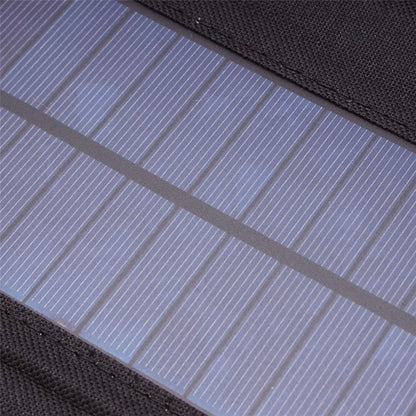 15W Portable Outdoor Solar Charger 5 Folding Solar Panels USB Phone Charging Power Bank