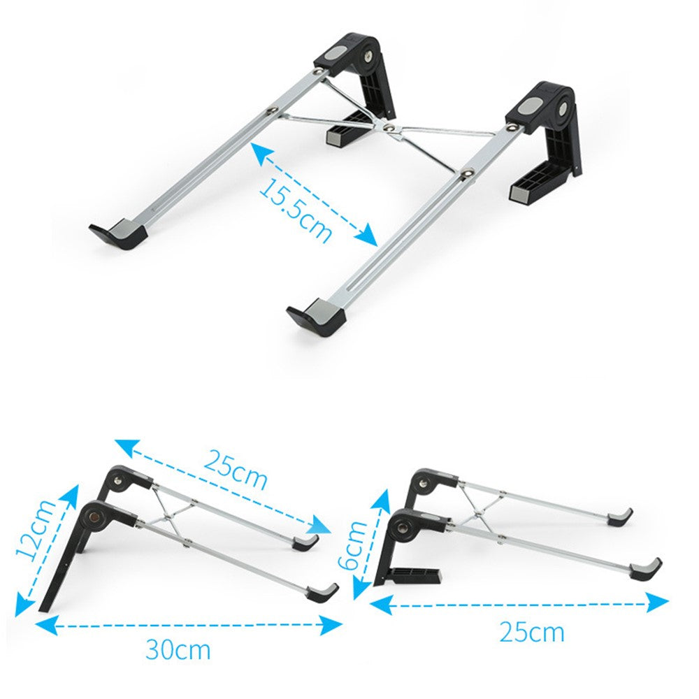 Y01 Height Adjustable Laptop Stand Desktop Bracket Foldable Aluminum Alloy Computer Riser