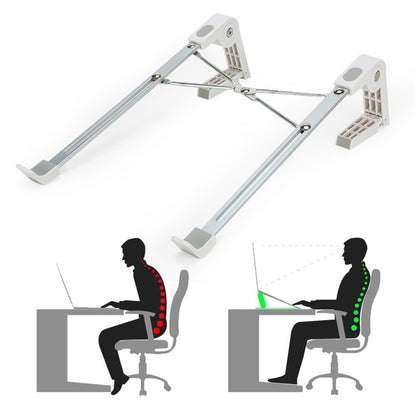 Y01 Height Adjustable Laptop Stand Desktop Bracket Foldable Aluminum Alloy Computer Riser